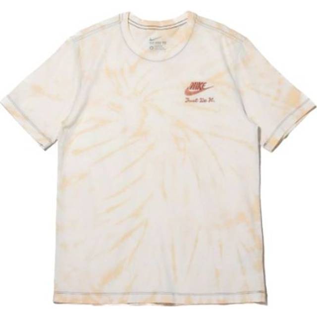 Men's Nike AS COTTON ED GEL SS Tee Tie Dye Short Sleeve T-Shirt CW4318-210 - Cream