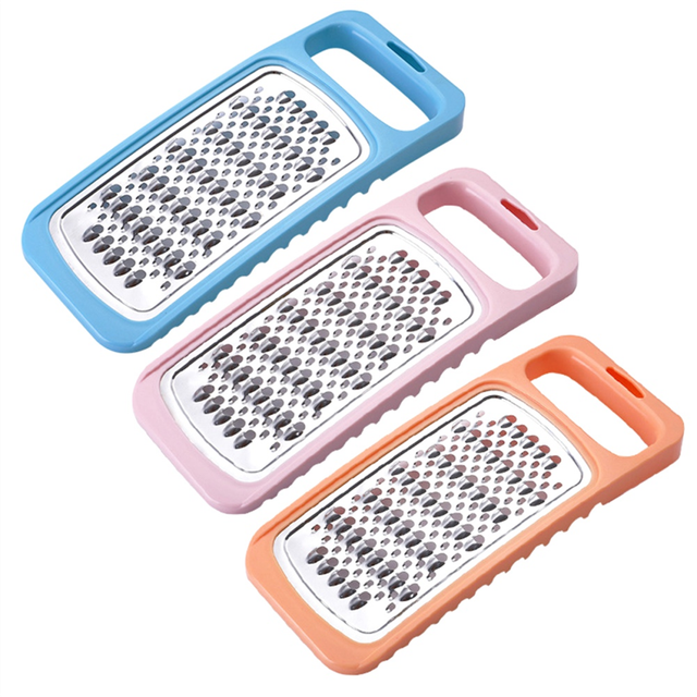 Cheese Grater, Stainless Steel Graters Double Sided Potato Grater Carrot Slicer Vegetable with Handle for