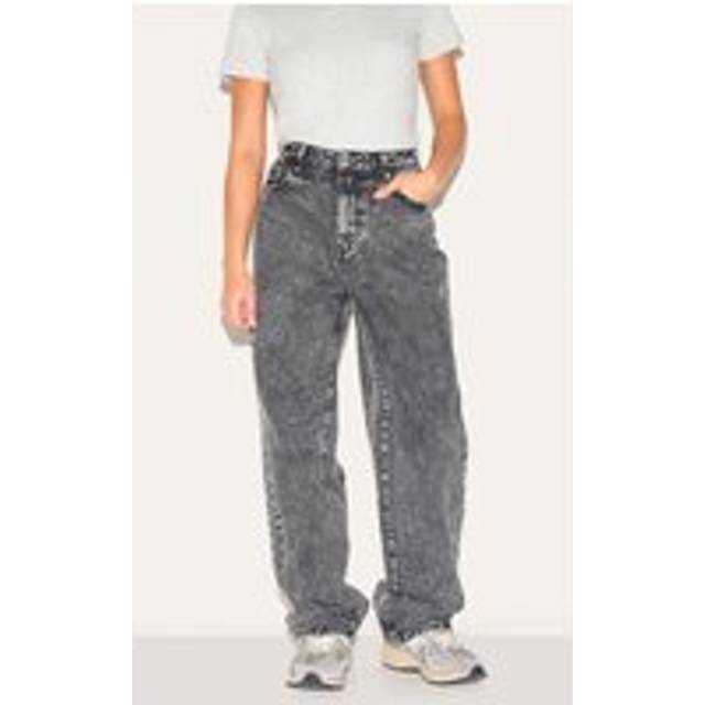 Petite Washed Grey High Waist Straight Leg Jeans, Washed Grey - 2