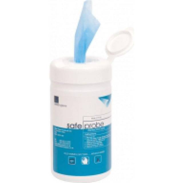 Safe Probe Wipes - Tub of 200 | Anti-Bacterial Wipes, Disinfectant Wipes, Cleaning Wipes For Temperature Probes, White