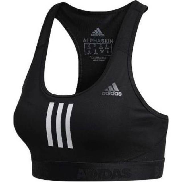 (WMNS) adidas Don't Rest Alphaskin Sport+ Padded 3-Stripes Bra 'Black' Asia Sizing DT4026