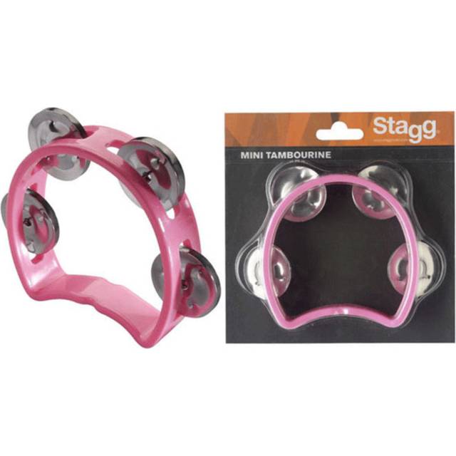 Stagg Plastic Mini Tambourine Pink