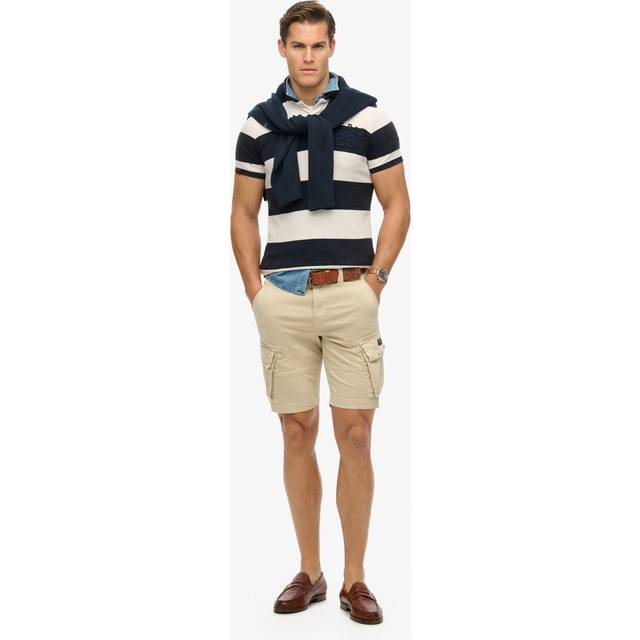 Superdry men's core cargo shorts, beige