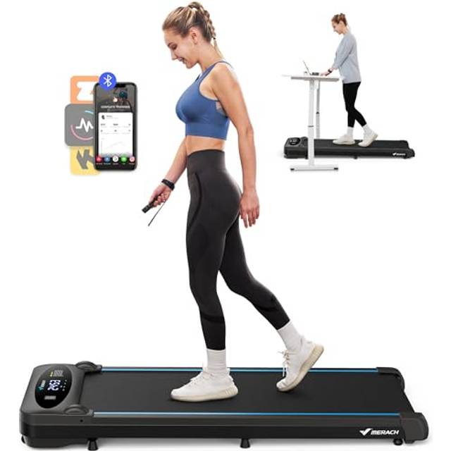 MERACH Walking Pad Treadmill, Under Desk Treadmill, Walking Treadmill 3 in 1 for Home/Office, 265LBS Capacity, 2.75HP Portable Walking Treadmill with