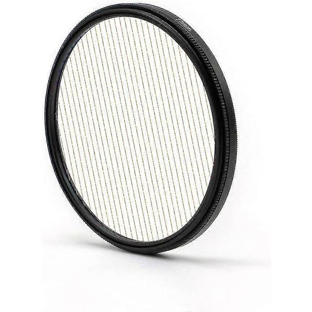 (As show, One size) Prism Lens Filter 82mm Starlight Glare Filter Anamorphic Lens Flare Effect Filter Film Props (orange Stripe Flare)