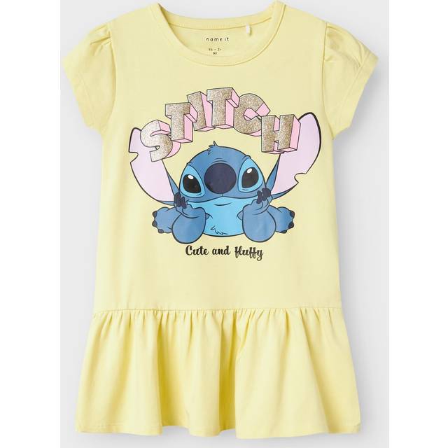 Name it mini - Klänning nmfFoda Stitch SS Dress Wdi - Grön