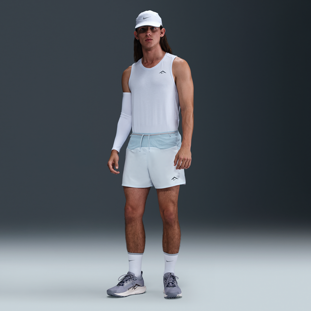 Nike Trail Second Sunrise Men's 12.5cm (approx.) Dri-FIT ADV Brief-Lined Running Shorts - Grey - Polyester