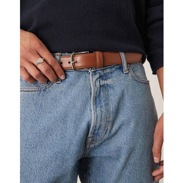 Abercrombie & Fitch – Brunt bälte i läder