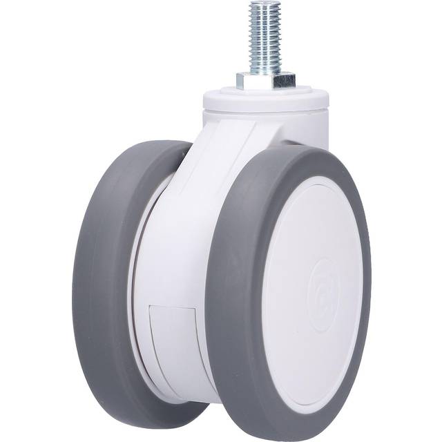 Caster 4in TPR M12 Universal Swivel Silent Rolling Wheel Accessory for Therapy Equipment