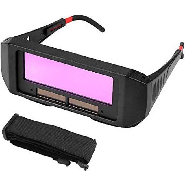 Welding Goggles Auto Darkening, Solar Auto Darkening Welder Eyes Glasses Welding Glasses with Elastic Strap for Protecting Eyes