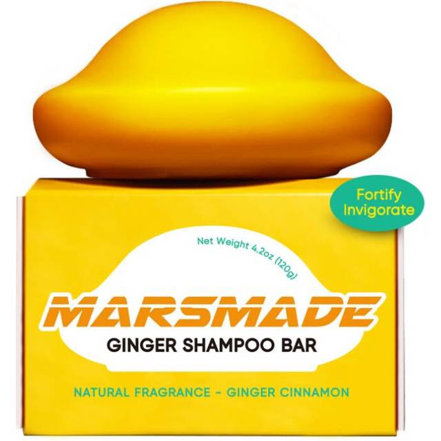 MARS MADE Ginger Shampoo Bar 2.0 - Hydrating & Moisturizing Natural Hair Soap Bar Shampoo for Hair Vitality & Scalp Nourishment - Bathing Soap Solid S