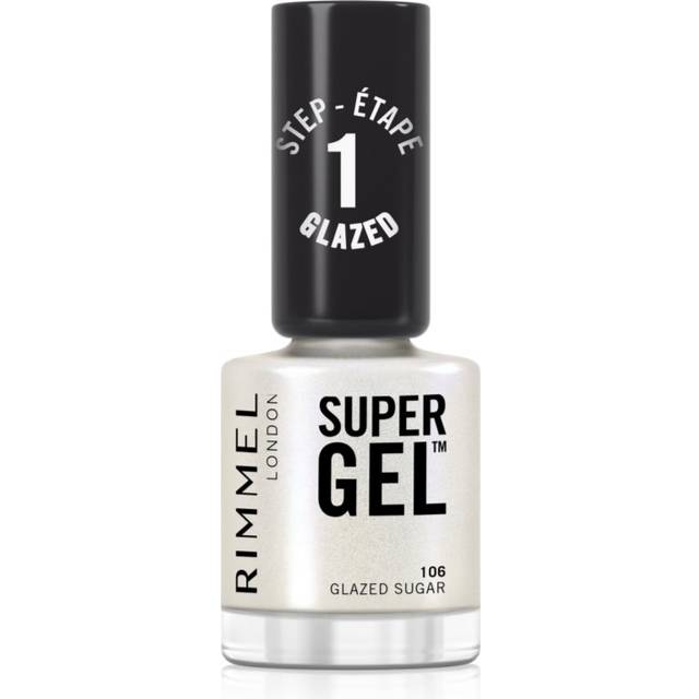 Rimmel Super Gel Geleneglelak UV/LED Forsegling Skygge 106 Glazed Sugar - 12 ml 12ml