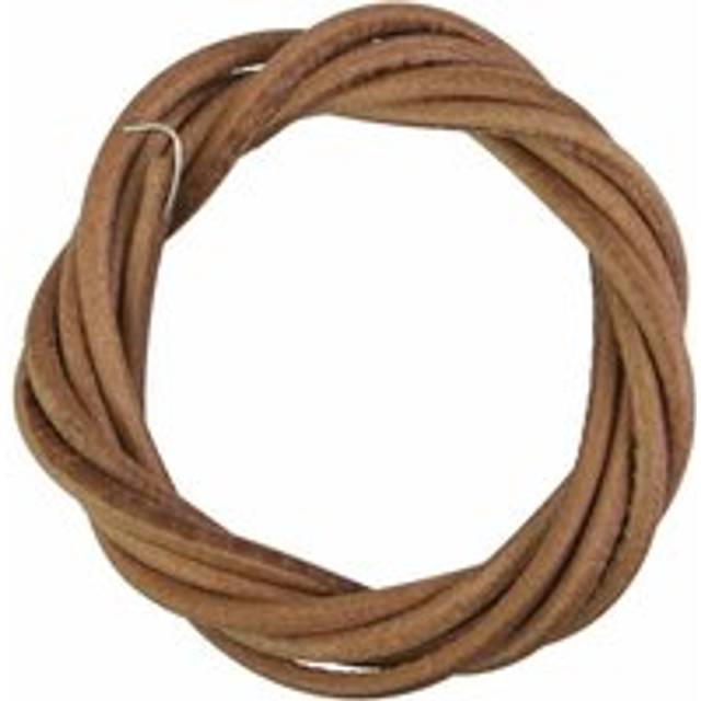 Leather Sewing Machine Belt Old Belt 180cm Strong Non-Slip with Hook Sewing Machine Accessory Brown for Sewing Machine Foot Pedal Singer