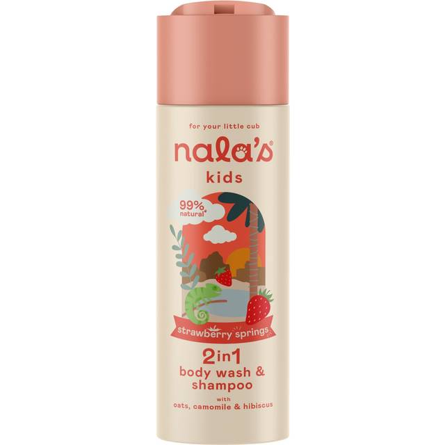 Nala&#39;s Kids Strawberry Springs 2 in 1 Body Wash & Shampoo 200ml