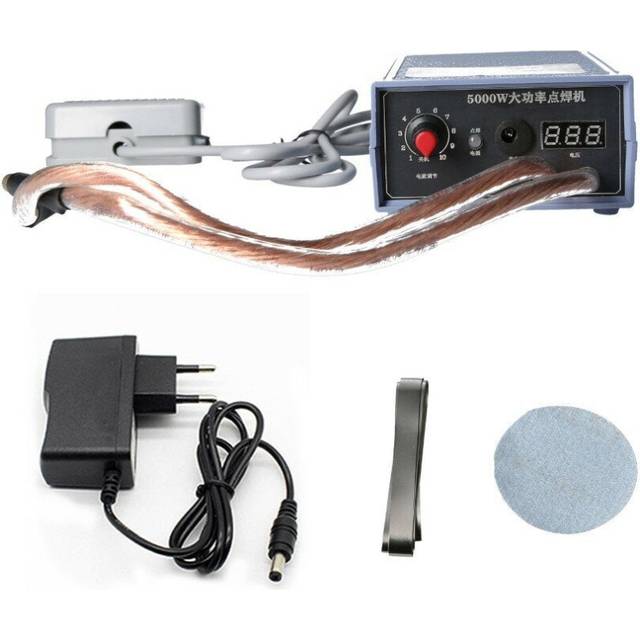 (220V EU) 5000W Mini Spot Welder High Power Handheld Spot Welding Machine for 18650 Battery Welding Tools