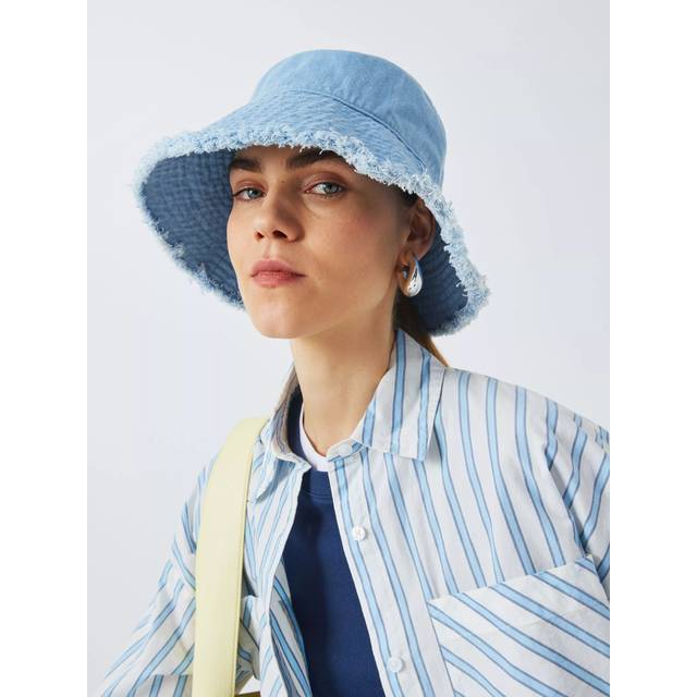John Lewis ANYDAY Frayed Bucket Hat