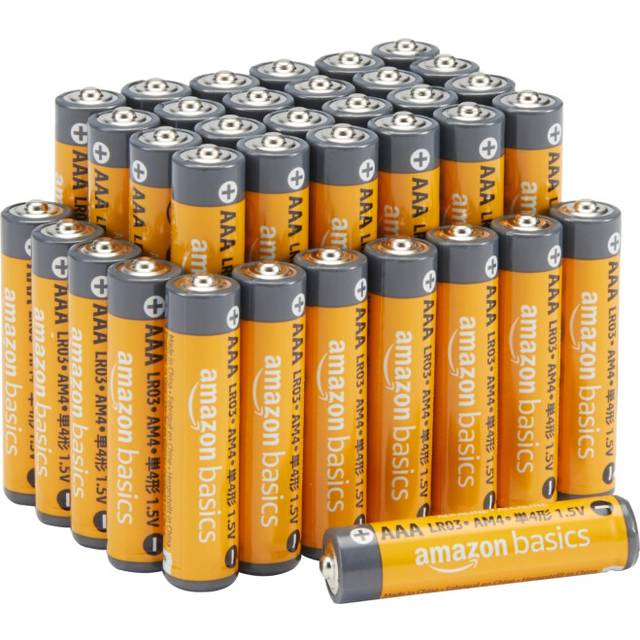 Amazon Basics AAA 1.5 Volt Performance Alkaline Batteries, 36-Pack(Appearance may vary)