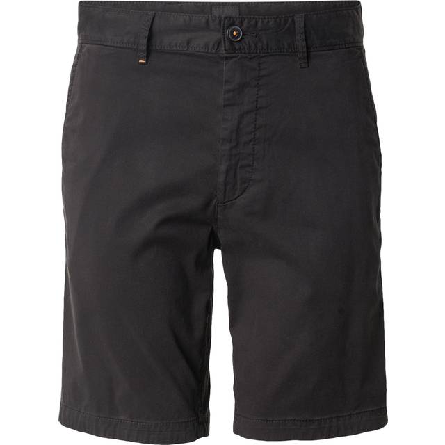 Slim-fit shorts in stretch-cotton twill - Black