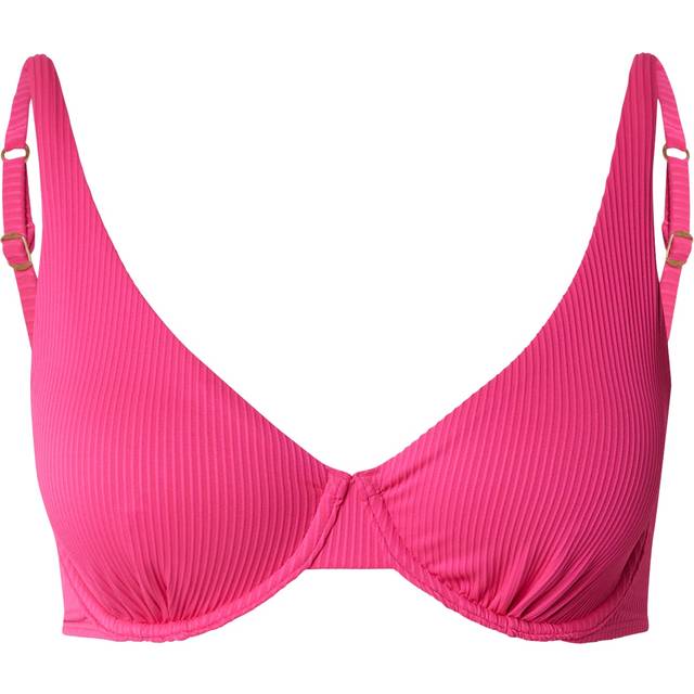 Curvy High Apex Ribbed Underwire Bikini Top