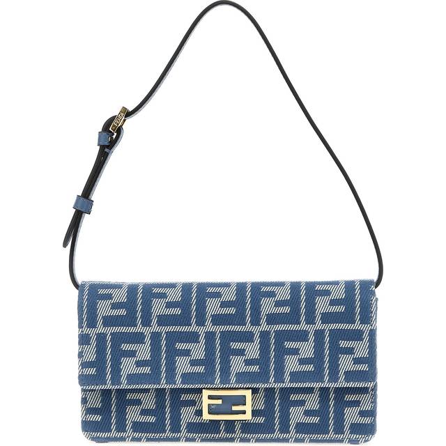 Fendi-Baguette Portafogli Celeste-Donna - OS