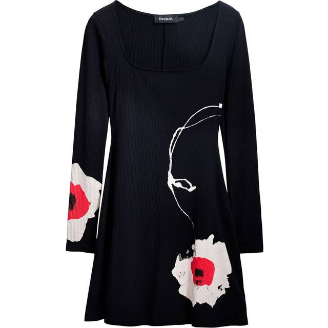 Women's t-shirt dress Desigual Brujas - Noir