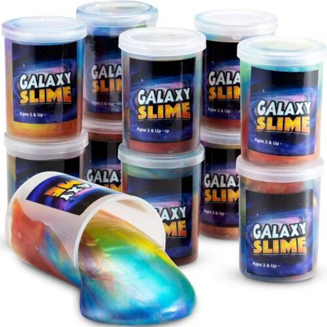 Galaxy Slime for Kids - 15 Pack of Slime Putty in Assorted Neon Colors  Premade Marble Rainbow Slime Birthday Party Favor Toys by Bedwina