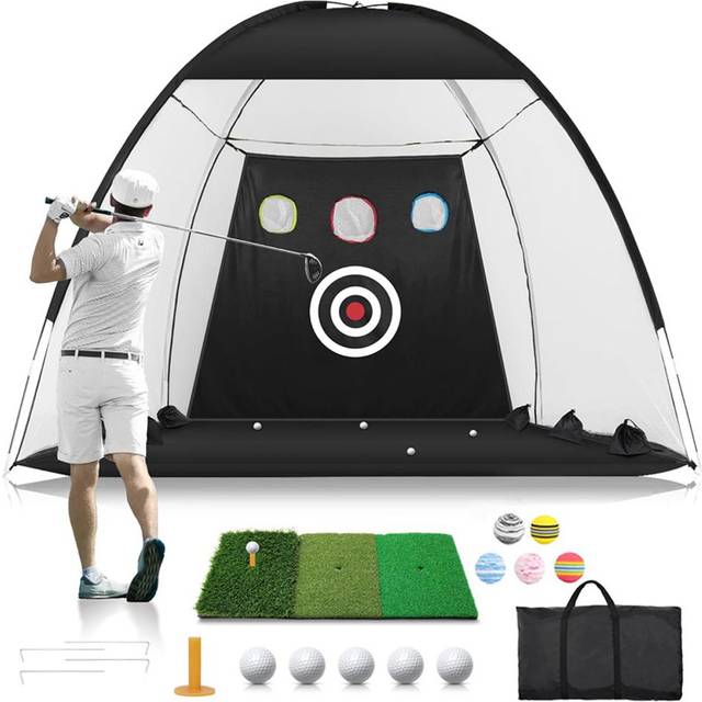 Indoor and Outdoor Golf Chipping Net Set Collapsible Golf Pitching Cages Foldable Golf Practice Net Golf Practice Net