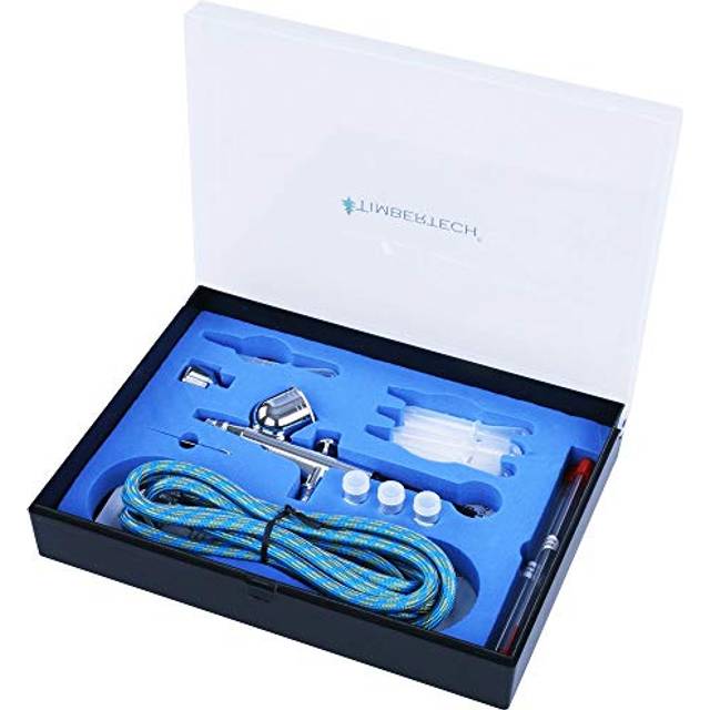 Timbertech® abpst01 airbrush kit - includes adapter, hose, nozzles and needles