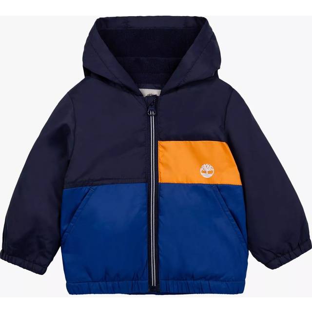 Timberland Baby Colour Block Windbreaker Jacket, Navy/Multi