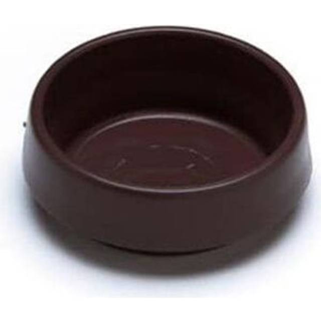 Small brown castor cups (2.1/8 inch) 45mm pack of 8