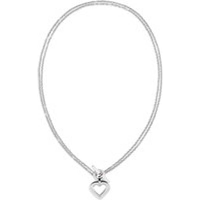Tommy Hilfiger Ladies' Toggle Heart Pendant Stainless Steel Necklace