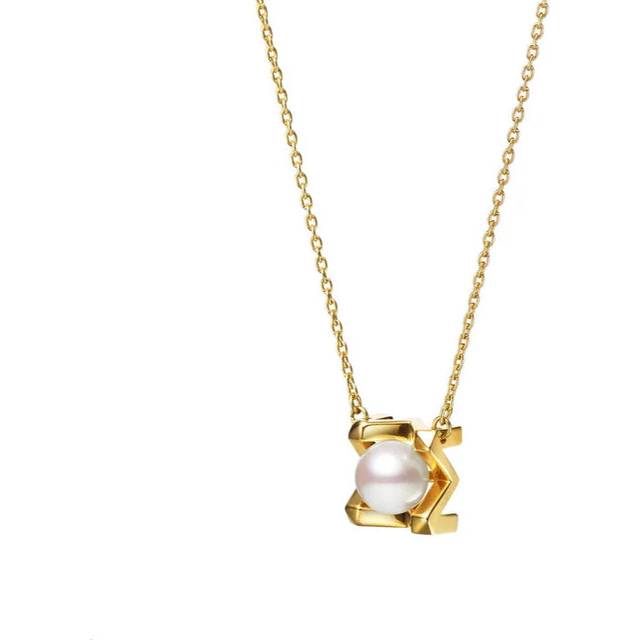 Mikimoto 18ct Yellow Gold Akoya Pearl m Collection 43cm Necklace