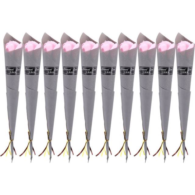 10Pcs Single Rose Simulation Korean Soap Flower Valentine'S Day Gift Roses Artificial 2