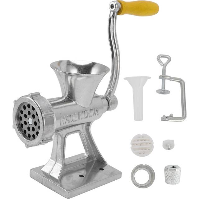 Manual Meat Grinder Silver Simple Operation Small Meat Mincer with Handle for Home Kitchen