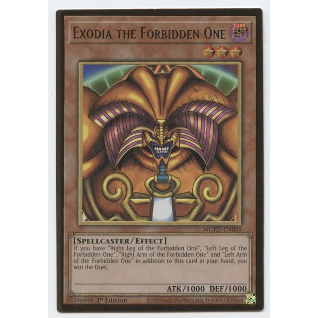 Exodia The Forbidden One - MGED-EN005 - Premium Gold Rare - 1st Edition