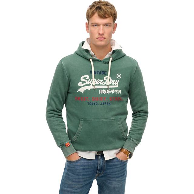 Sweatshirt Superdry Athletic Essentials - Bleu
