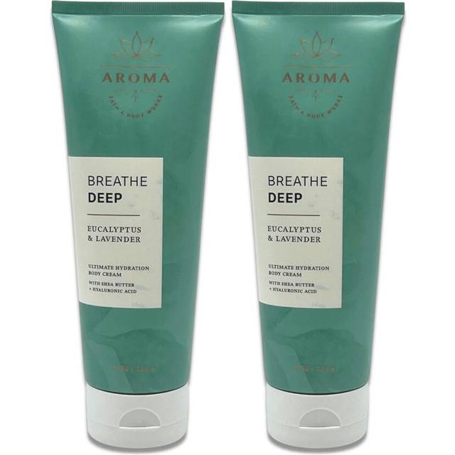 Bath  Body Works  Aromatherapy  Breathe Deep Eucalyptus  Lavender  Ultimate Hydration Body Cream  Pack of 28oz