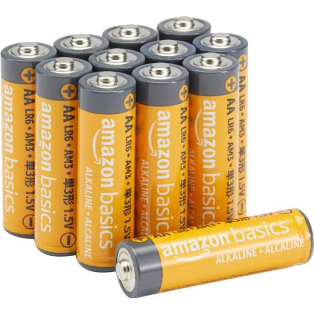 Amazon Basics AA 1.5 Volt Performance Alkaline Batteries, 12-Pack (Packaging May Vary)