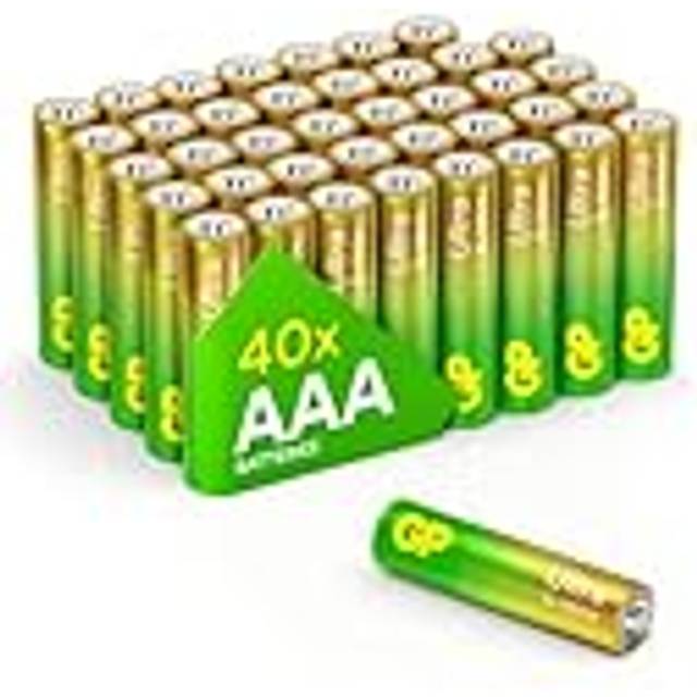 Ultra Alkaline Triple A Batteries, Long Lasting Power - Ideal for Camera, Alarm & Industrial Use - 10-Year Shelf Life - 36 Pack by GP AAA Batteries