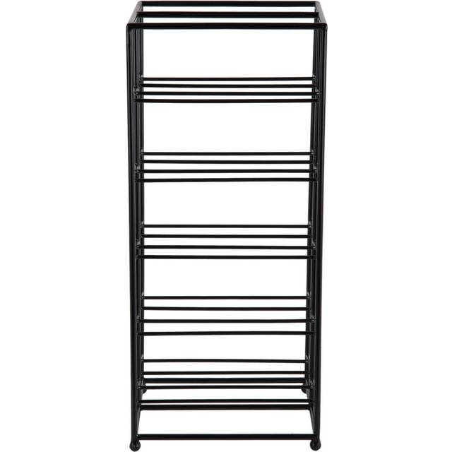 Wine rack, 10 bottles, black metal