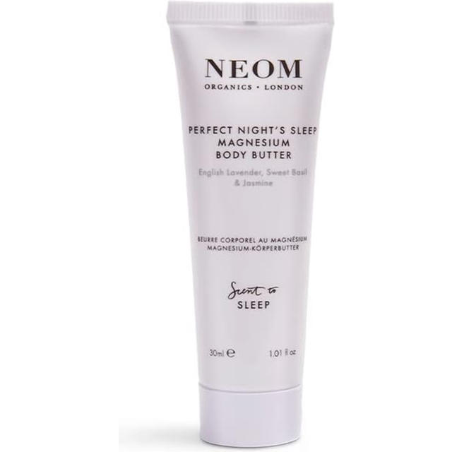Neom- perfect night's sleep magnesium body butter, 30ml | lavender, jasmine & ba