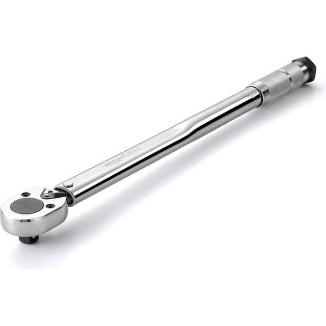 Amazon Basics 1/2 Inch Drive Click Heavy-Duty Torque Wrench, 25-250 ft.-lb, 33.9-338.9 Nm