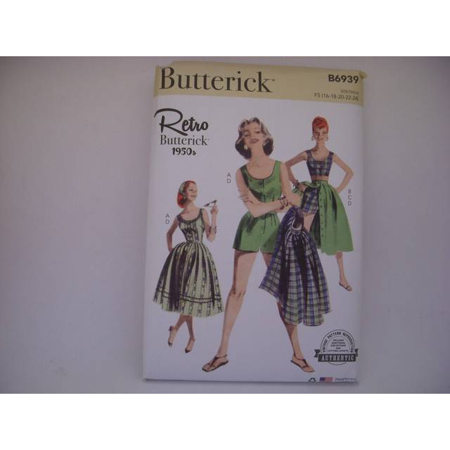 Butterick Paper Sewing Pattern 6939