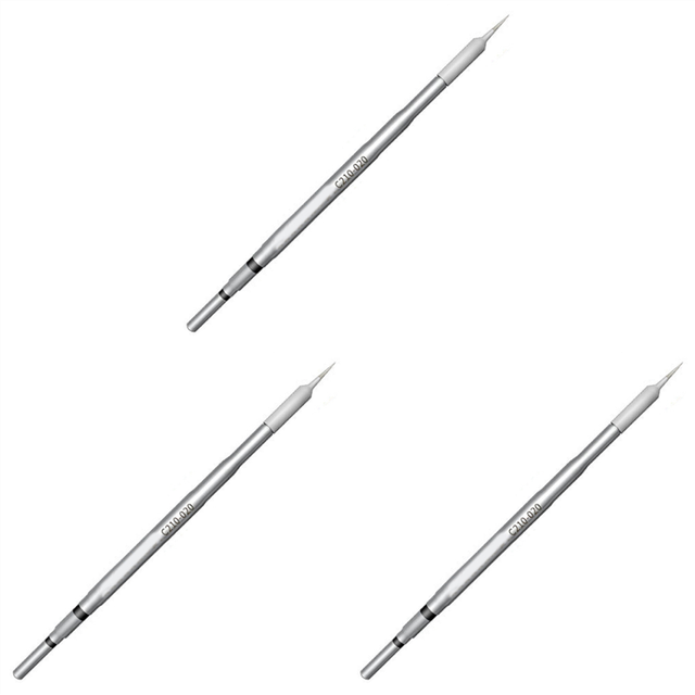 3X C210 Series Soldering Tip Lead-Free Solder Welding for T210 Handle Sugon T26 T26D Station(020)