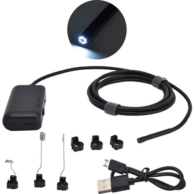 6LED HD Endoscope 5.5MM Wireless WiFi Inspection Camera IP67 Waterproof Borescope Snake Camera for