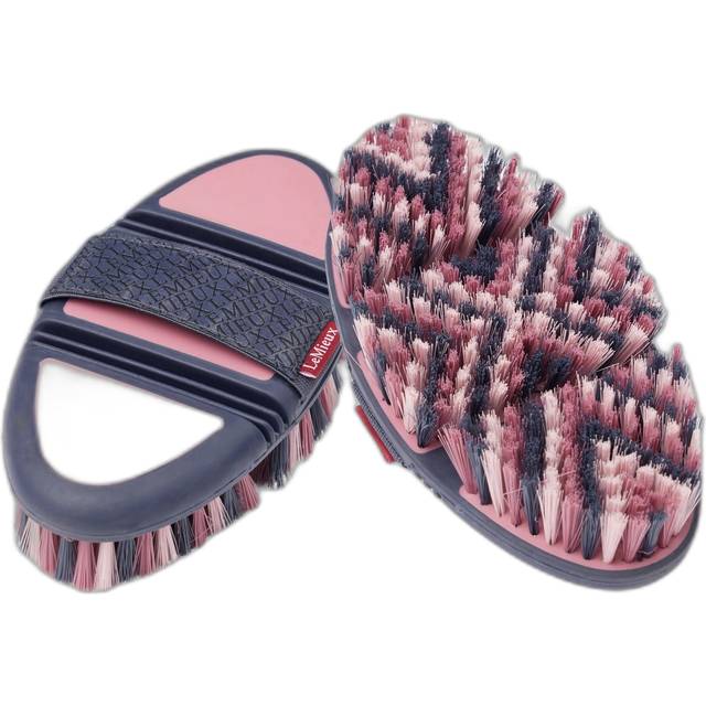 Brosse pour cheval LeMieux Flexi Scrubbing - Rose