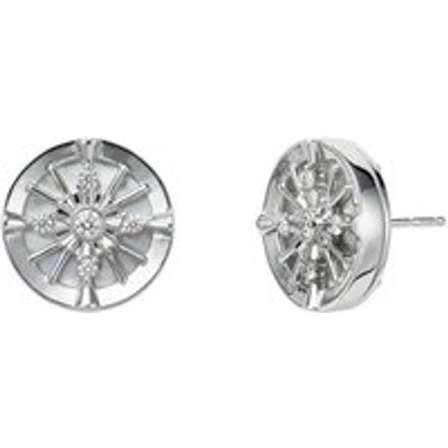 Mikimoto 18ct White Gold 0.18ct Diamond Lucky Arrows Earrings