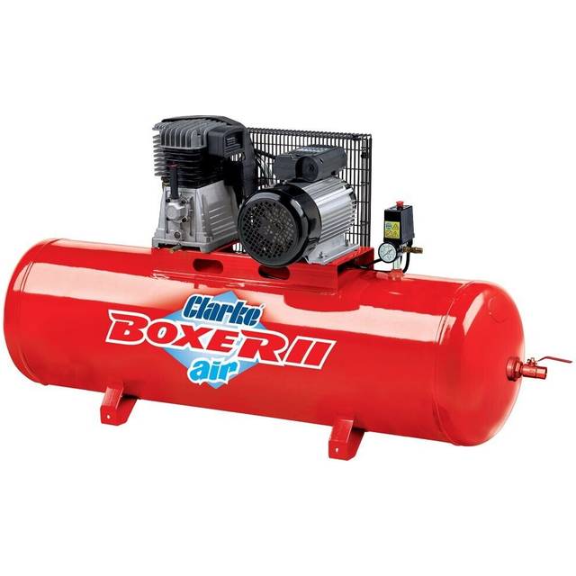 Clarke Clarke Boxer II 18/200 (O/L) 18cfm 200 Litre 4HP Belt Driven Air Compressor (230V)