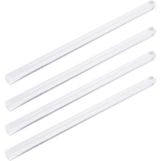 Tulead Acrylic Rods Square Clear Rod Plastic Rod 10x10x250mm Pack of 4