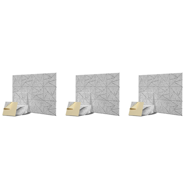 36Pack Acoustic Panels with Self-Adhesive, 12X 0.4Inch Sound Proof Foam Panels,Sound High Density,Silver Grey